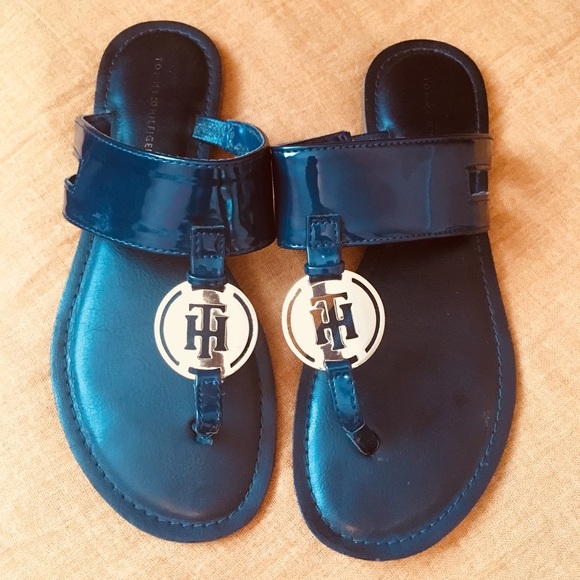 navy blue tommy hilfiger sandals